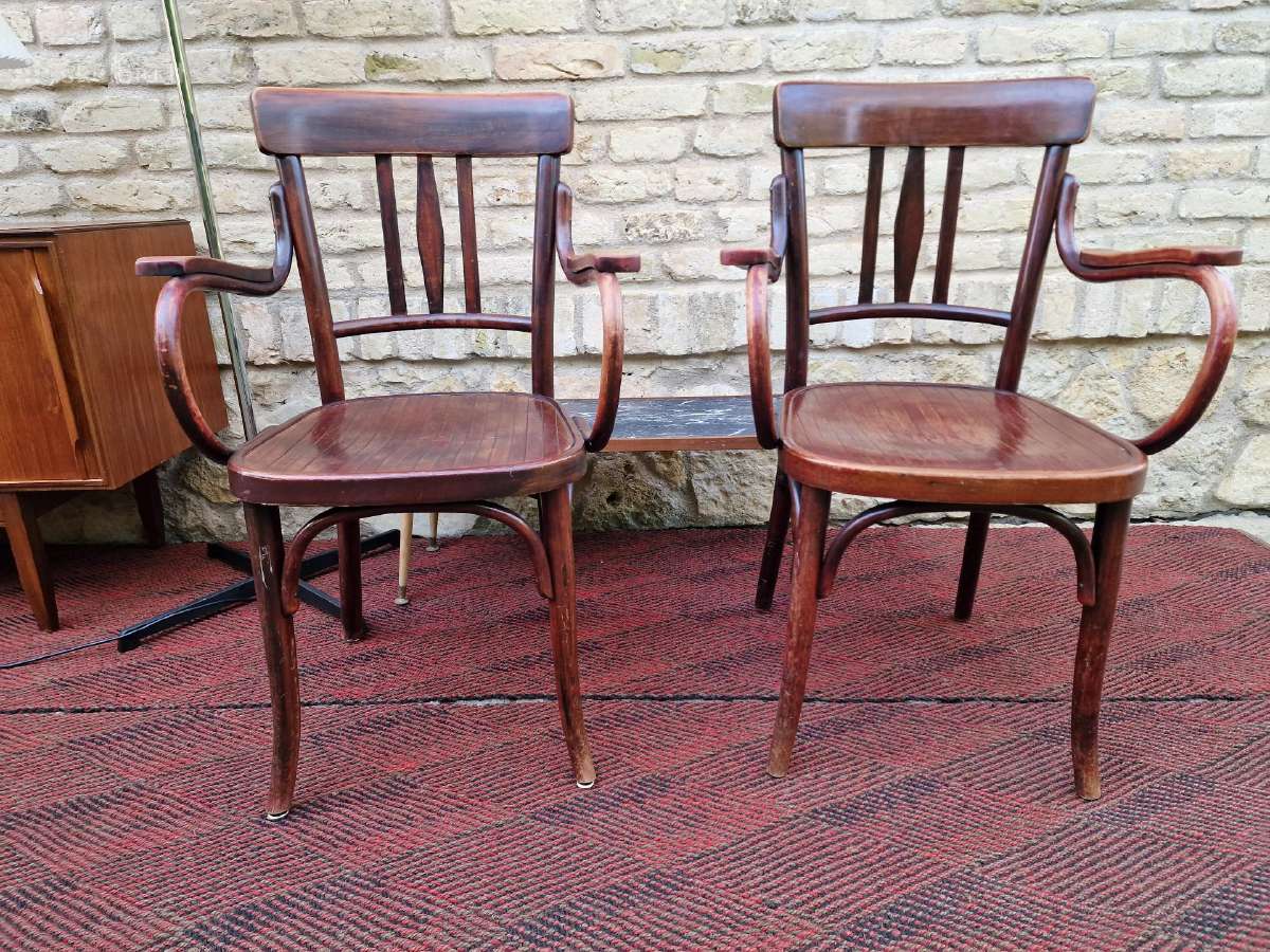 Vintažiniai Thonet bukmedžio krėslai - nuotraukos Nr. 10