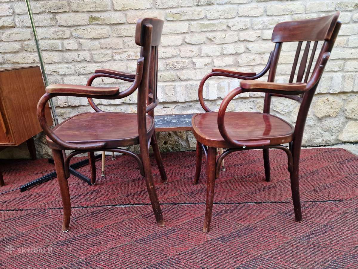 Vintažiniai Thonet bukmedžio krėslai - nuotraukos Nr. 11