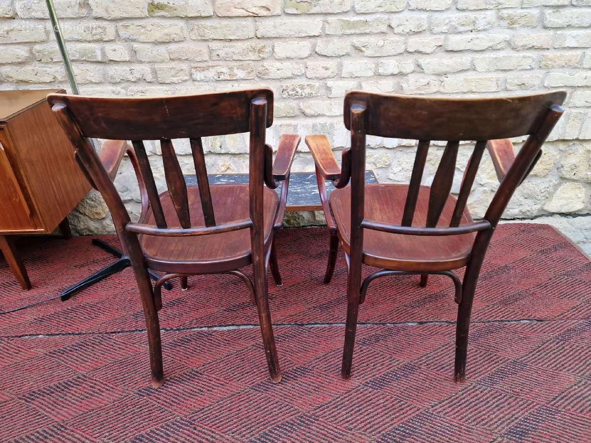 Vintažiniai Thonet bukmedžio krėslai - nuotraukos Nr. 12