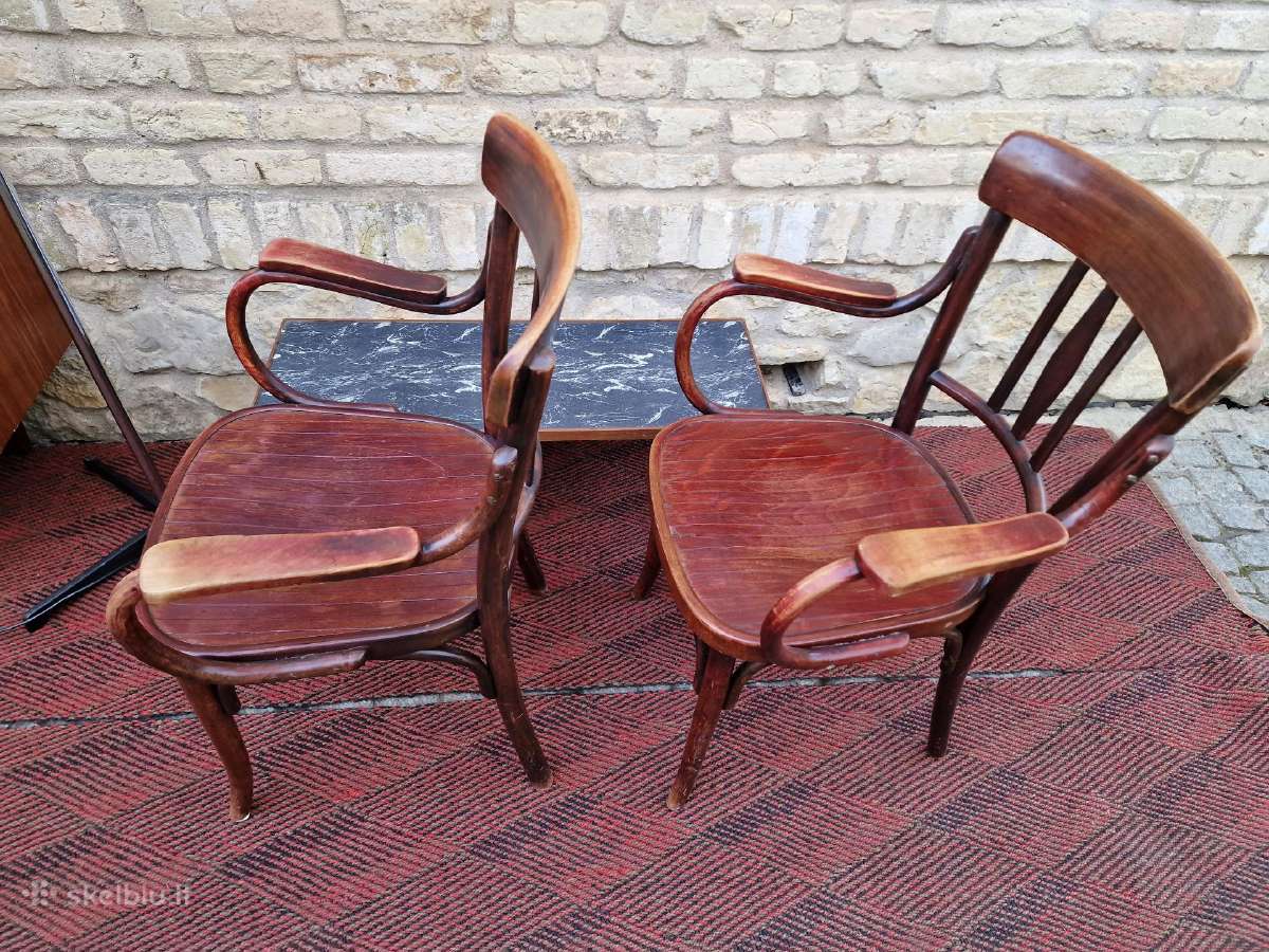 Vintažiniai Thonet bukmedžio krėslai - nuotraukos Nr. 15