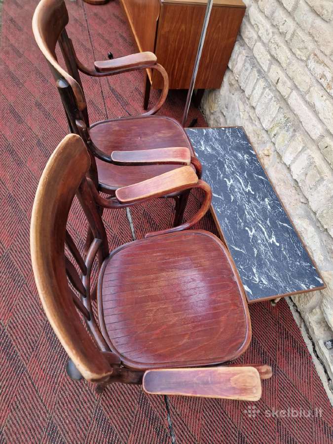 Vintažiniai Thonet bukmedžio krėslai - nuotraukos Nr. 16