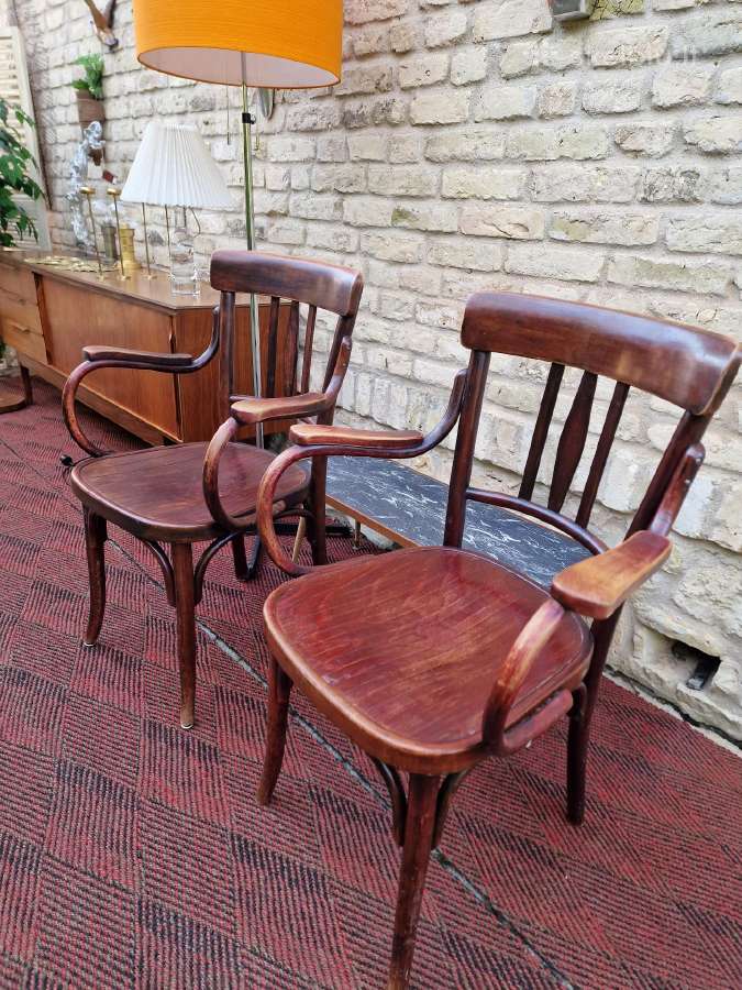 Vintažiniai Thonet bukmedžio krėslai - nuotraukos Nr. 21