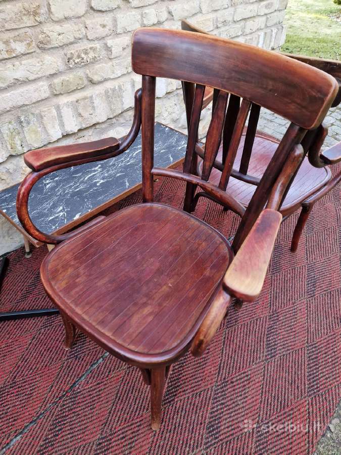 Vintažiniai Thonet bukmedžio krėslai - nuotraukos Nr. 22
