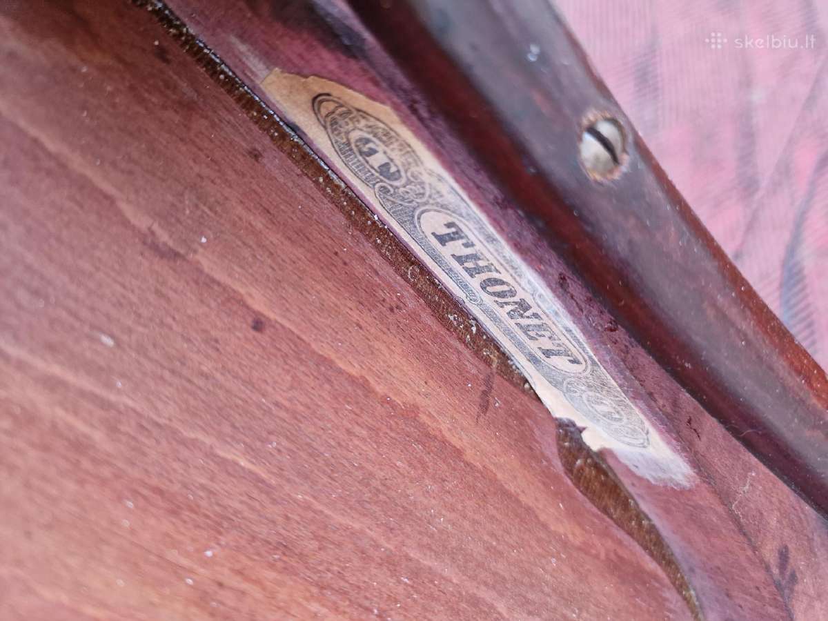 Vintažiniai Thonet bukmedžio krėslai - nuotraukos Nr. 24