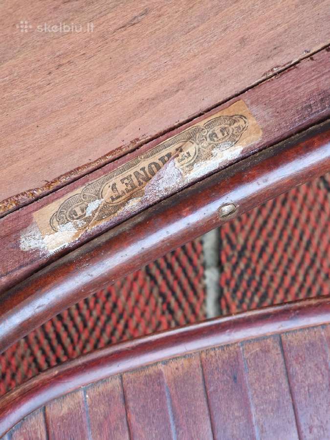 Vintažiniai Thonet bukmedžio krėslai - nuotraukos Nr. 25