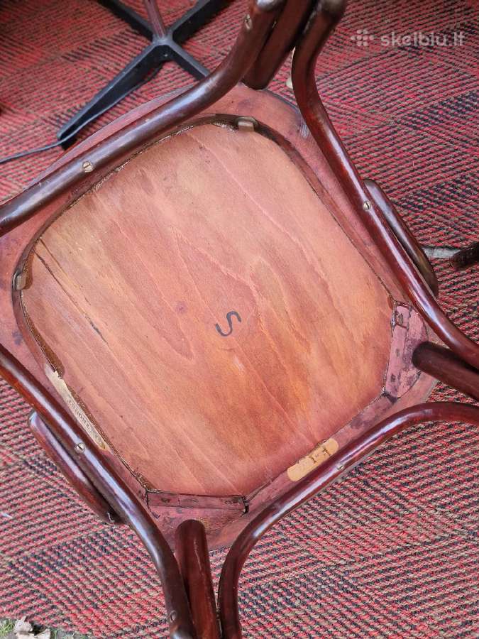 Vintažiniai Thonet bukmedžio krėslai - nuotraukos Nr. 27
