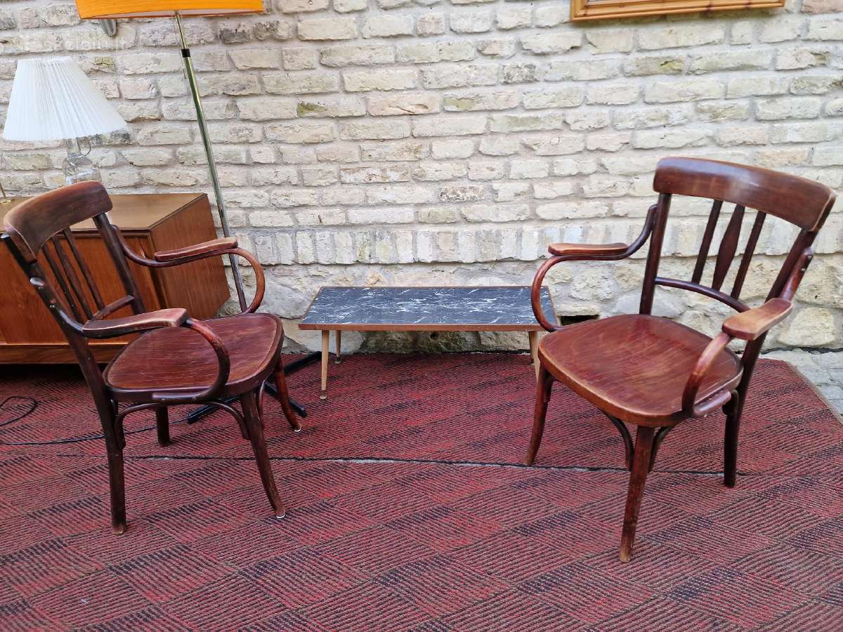 Vintažiniai Thonet bukmedžio krėslai - nuotraukos Nr. 29