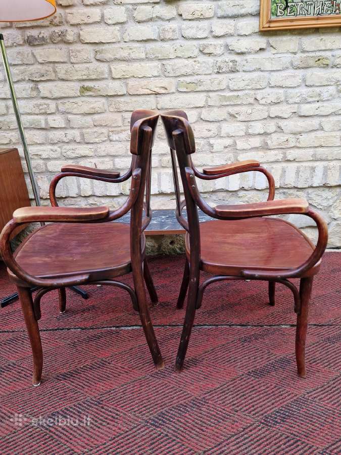 Vintažiniai Thonet bukmedžio krėslai - nuotraukos Nr. 30