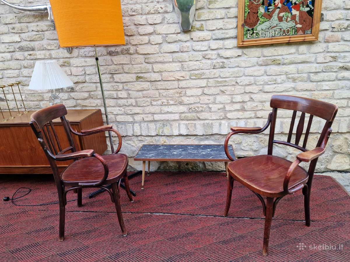 Vintažiniai Thonet bukmedžio krėslai - nuotraukos Nr. 32