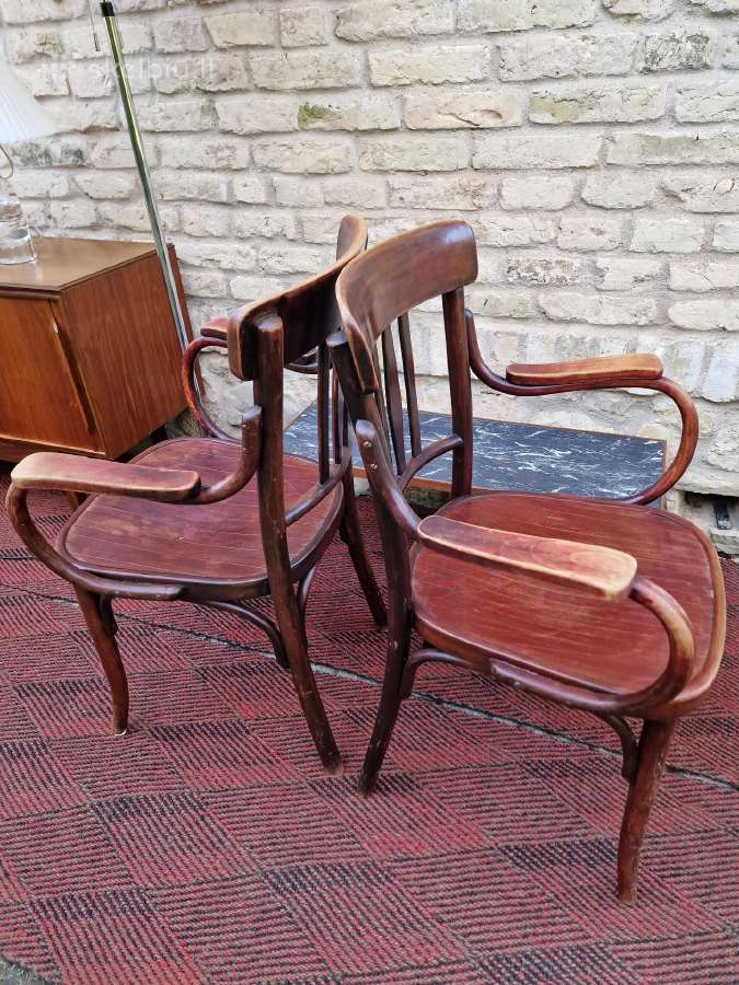 Vintažiniai Thonet bukmedžio krėslai - nuotraukos Nr. 33