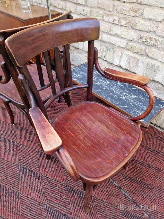 Vintažiniai Thonet bukmedžio krėslai - nuotraukos Nr. 34
