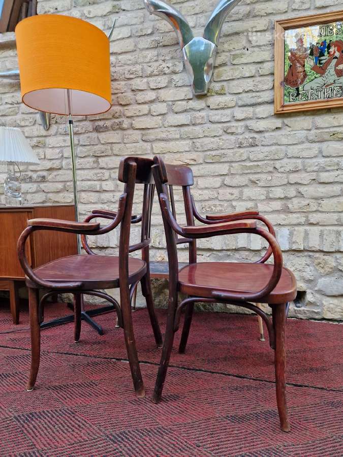 Vintažiniai Thonet bukmedžio krėslai - nuotraukos Nr. 35