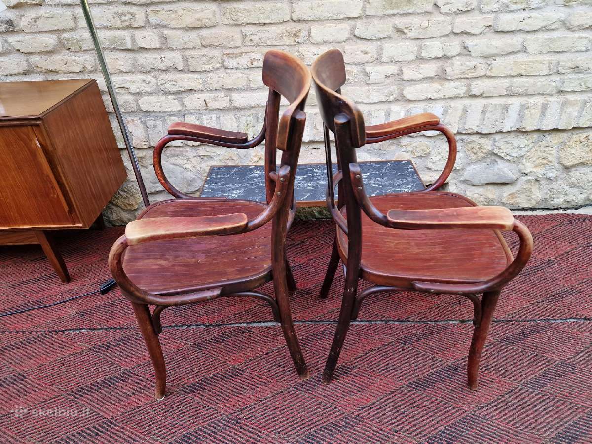 Vintažiniai Thonet bukmedžio krėslai - nuotraukos Nr. 38