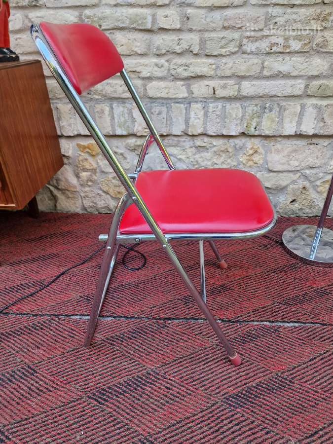 Vintažinė mid century sulankstoma kėdė