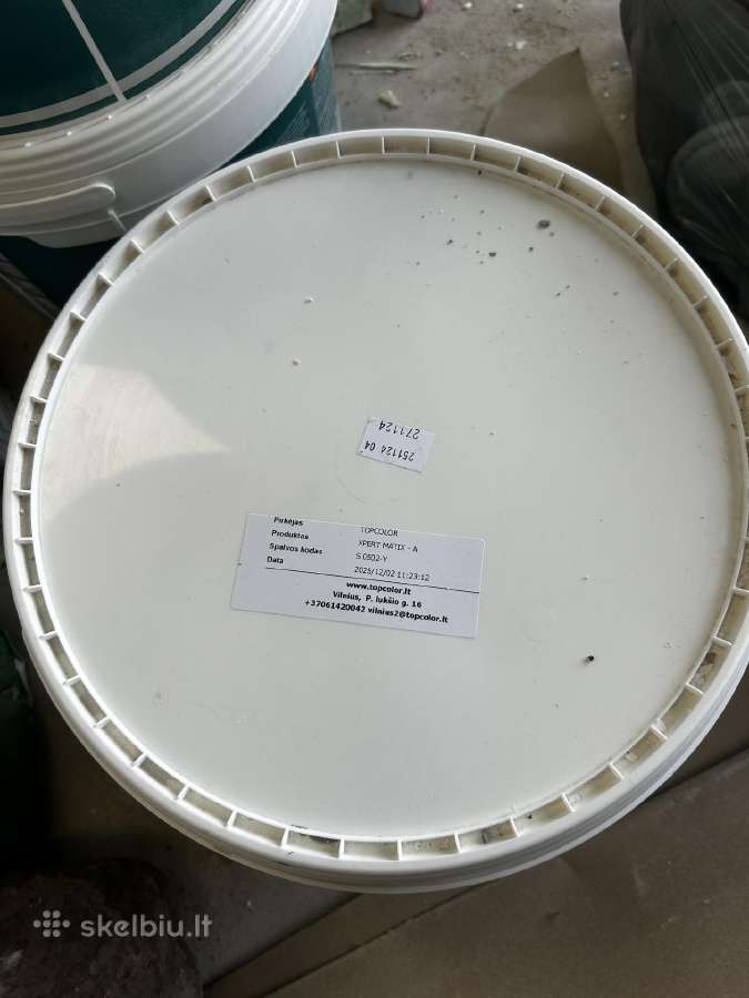 ~25l nepanaudotų dažų iš Topcolor Xpert Matix