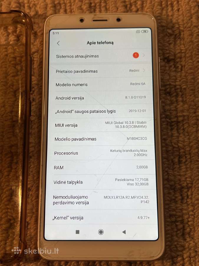Redmi 6a telefonas - nuotraukos Nr. 2