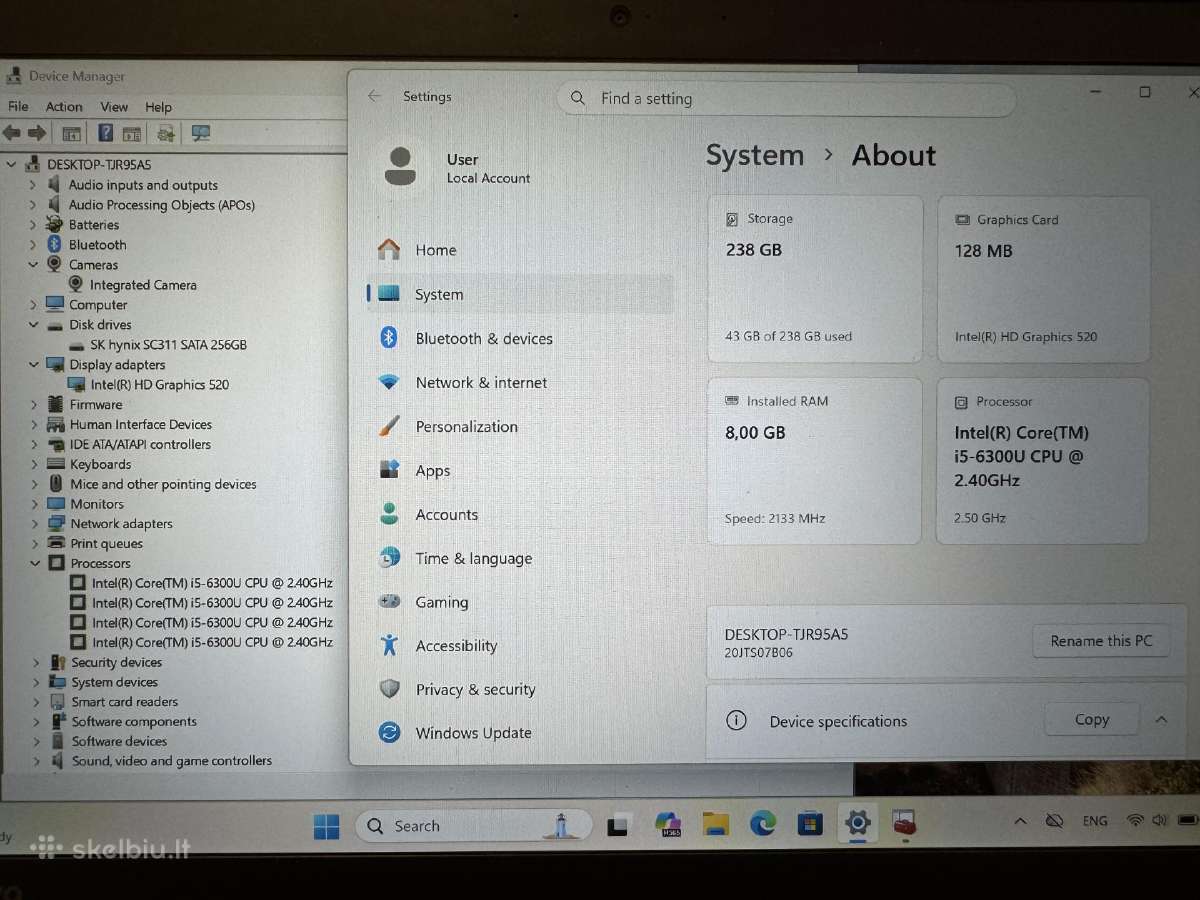 Lenovo Thinkpad T470s - nuotraukos Nr. 5