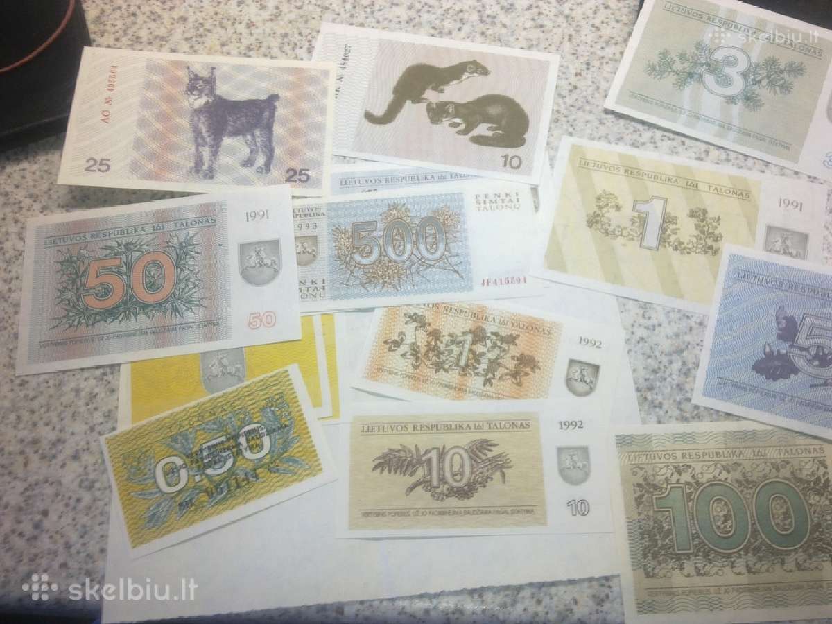Lietuvos 100 laikinu tolonų be užrašo kaina 35 eur - nuotraukos Nr. 5