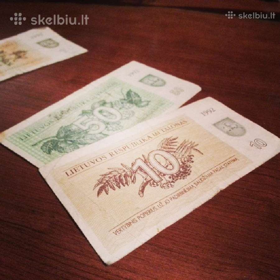 Lietuvos 100 laikinu tolonų be užrašo kaina 35 eur - nuotraukos Nr. 6