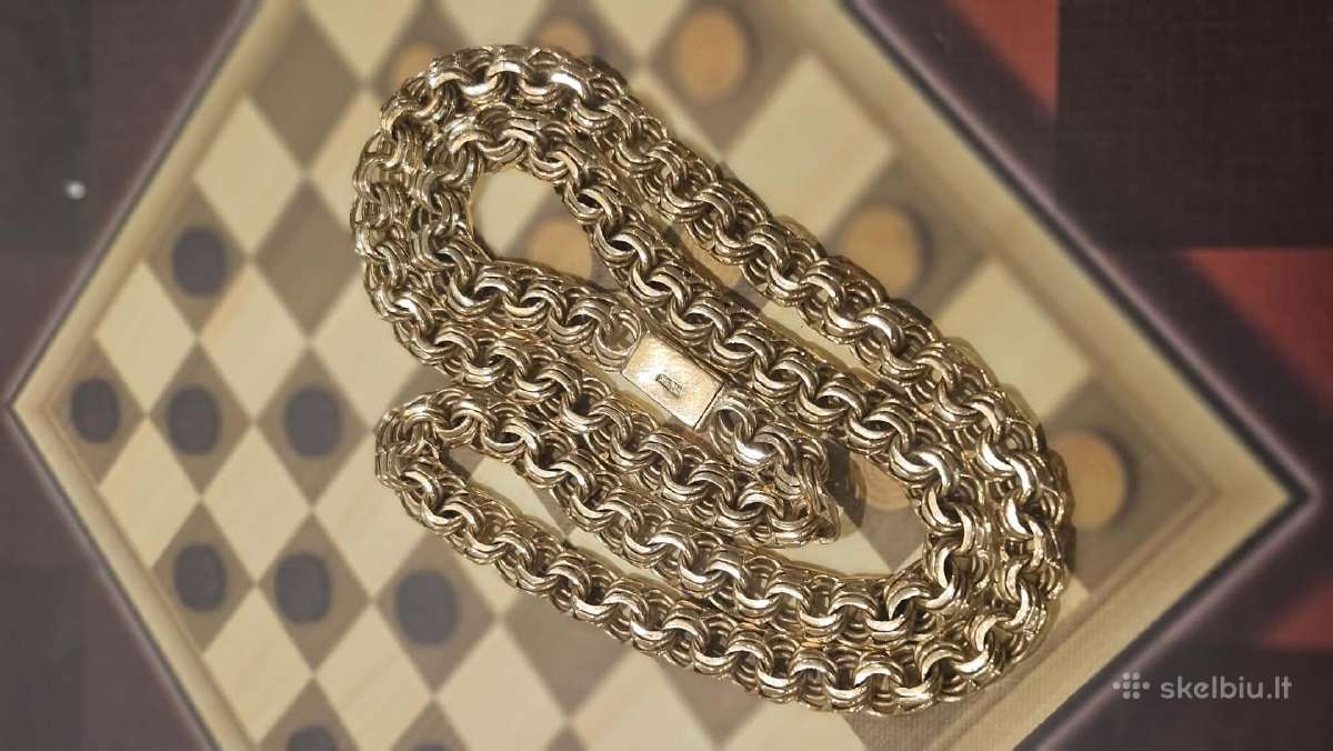 Auksinė 585 Bismark grandinele 32.31g - nuotraukos Nr. 5