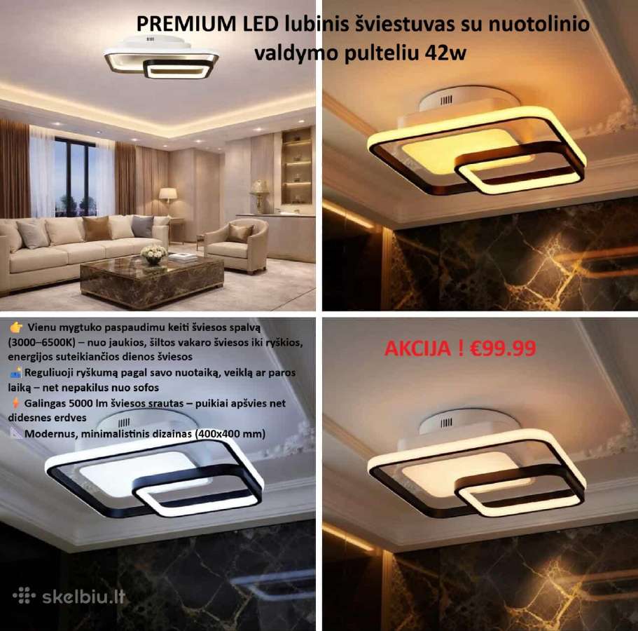 Premium LED sviestuvas , lubiniai LED sviestuvai - nuotraukos Nr. 5