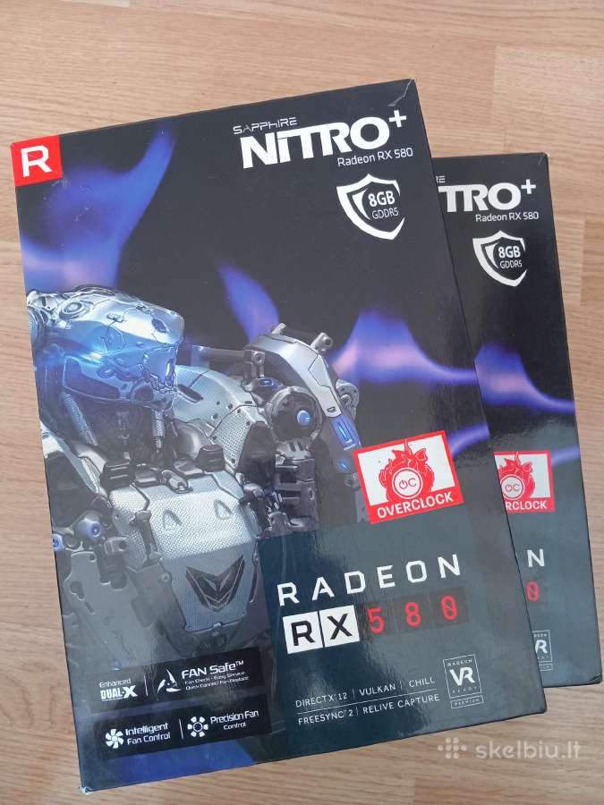 Vaizdo plokste Sapphire nitro Rx 580 8gb