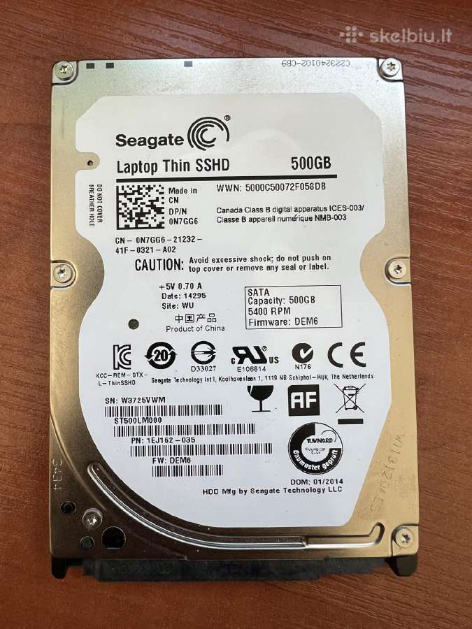 2,5" HDD diskai 500 GB - nuotraukos Nr. 2