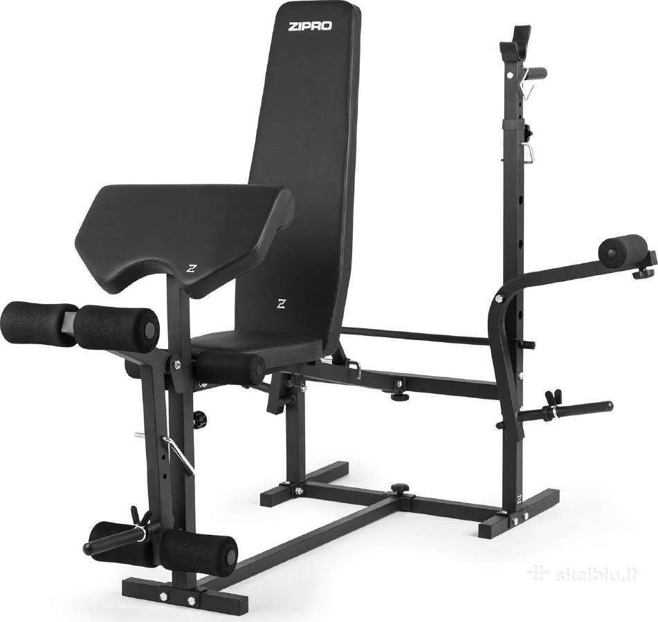 Suoliukas stangos spaudimo, stanga 80kg, hanteliai - nuotraukos Nr. 2