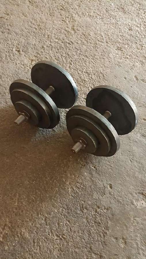 Suoliukas stangos spaudimo, stanga 80kg, hanteliai - nuotraukos Nr. 4