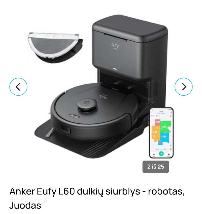 Siurblys robotas Eufy L60 Hybrid - nuotraukos Nr. 2