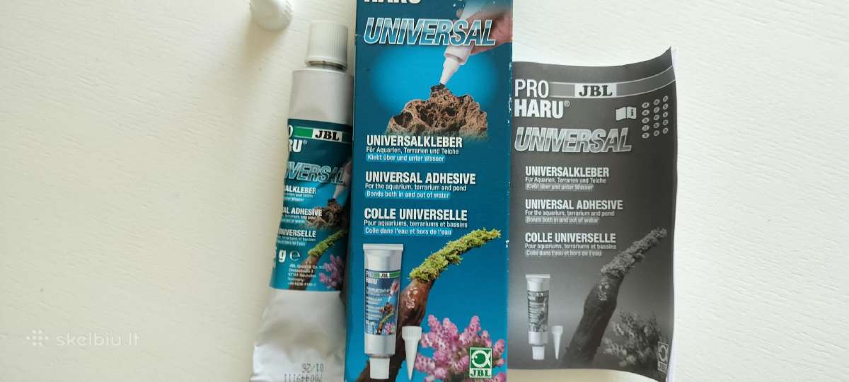 Universalūs klijai akvariumams/tvenkiniams