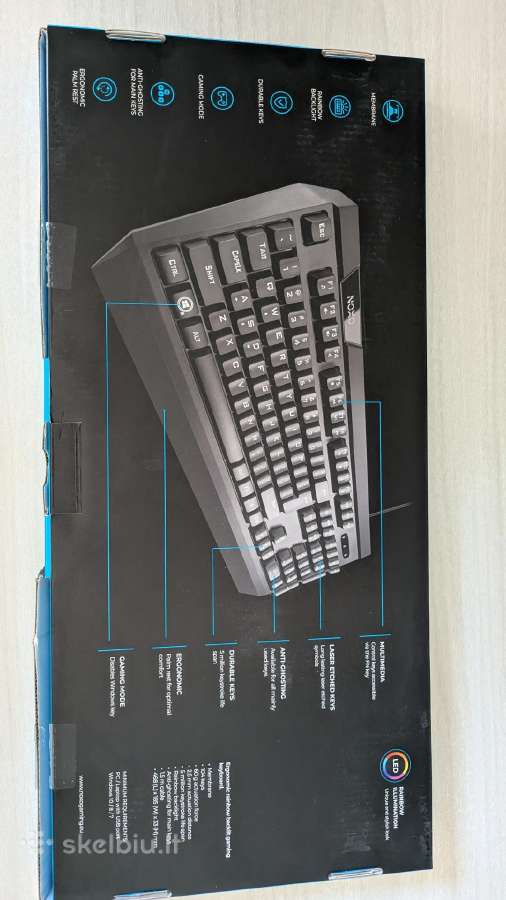 Noxo Origin Gaming keyboard En / Ru - nuotraukos Nr. 3