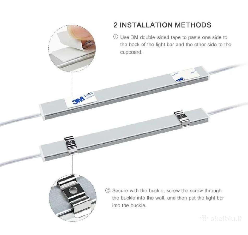 LED virtuvinių spintelių šviestuvas "Mostas" - nuotraukos Nr. 6