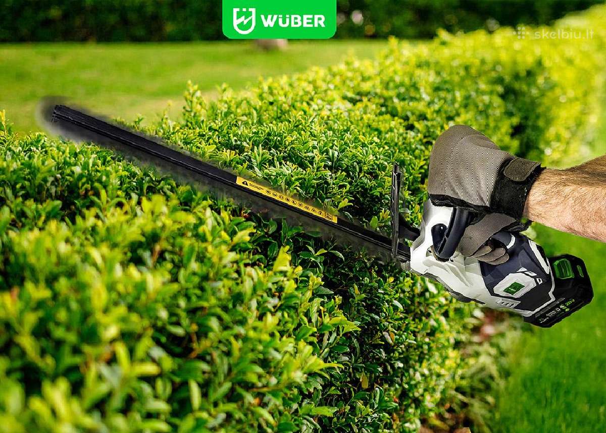 Akumuliatorinės gyvatvorių žirklės Wuber 48cm - nuotraukos Nr. 5
