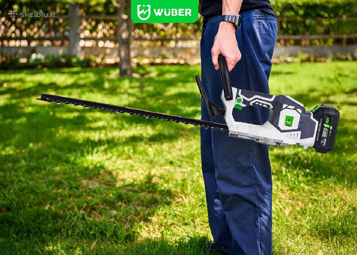 Akumuliatorinės gyvatvorių žirklės Wuber 48cm - nuotraukos Nr. 6