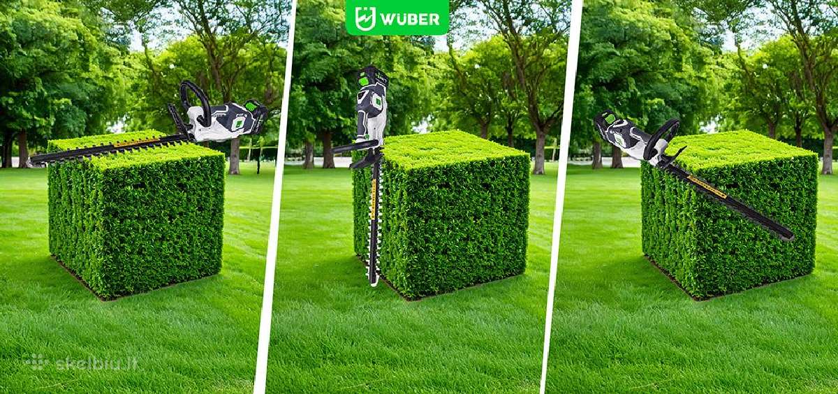 Akumuliatorinės gyvatvorių žirklės Wuber 48cm - nuotraukos Nr. 8
