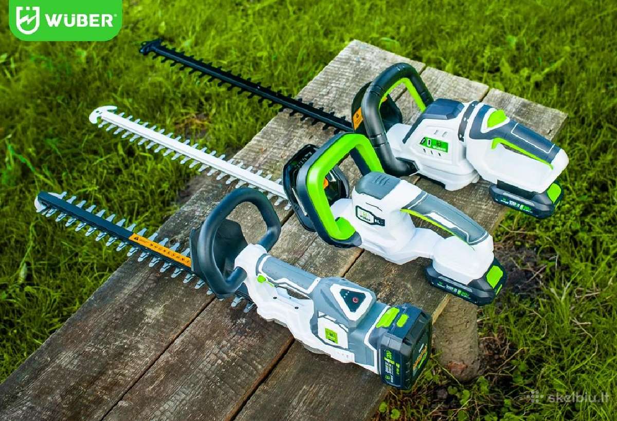 Akumuliatorinės gyvatvorių žirklės Wuber 48cm - nuotraukos Nr. 13