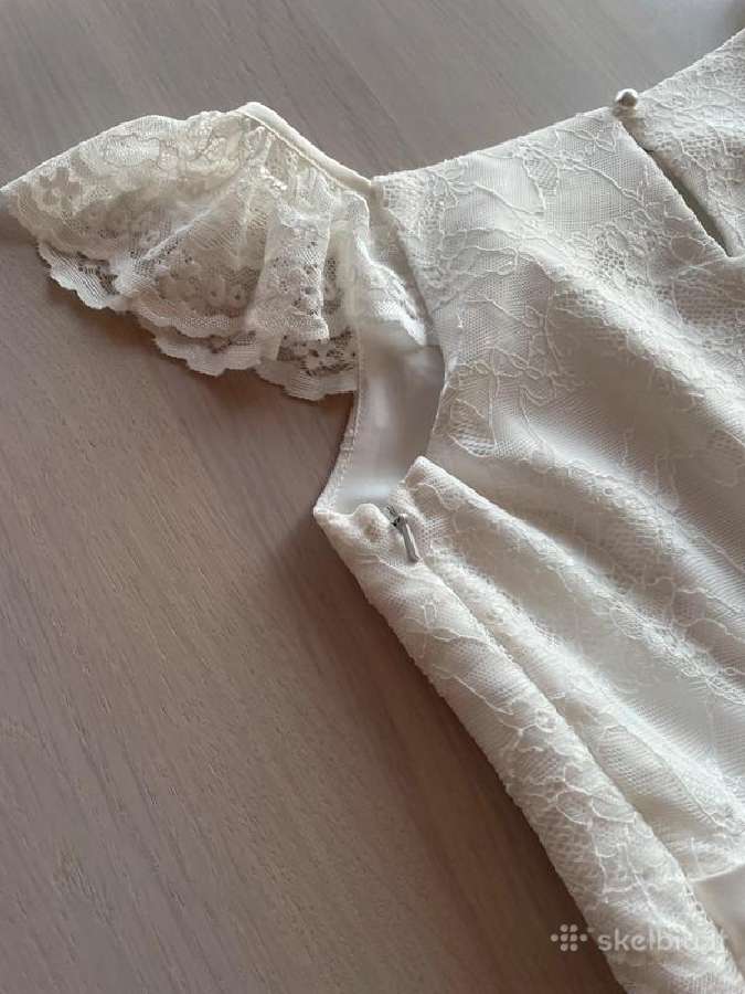 Balta puošni komunijos suknelė - nuotraukos Nr. 4