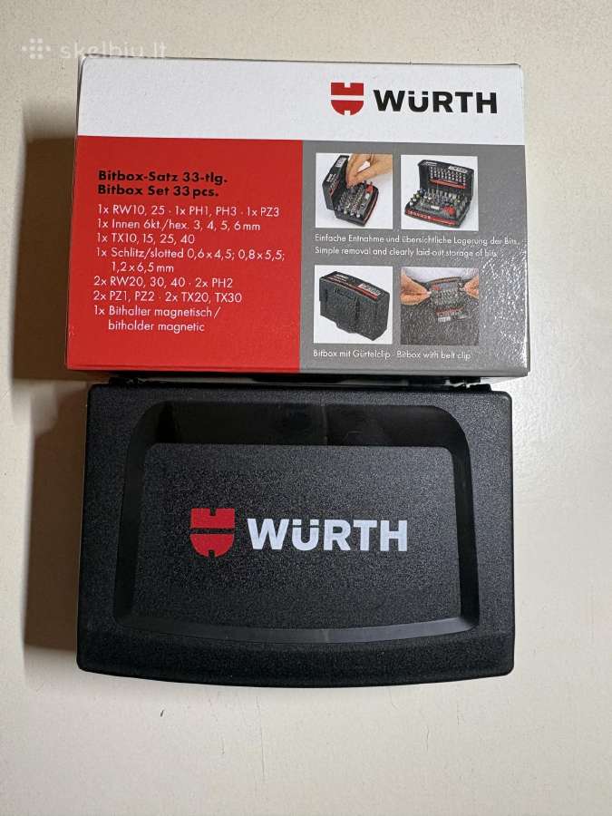 Wurth 33 Dalių Sukimo Antgalių Rinkinys „bitbox“ - nuotraukos Nr. 2