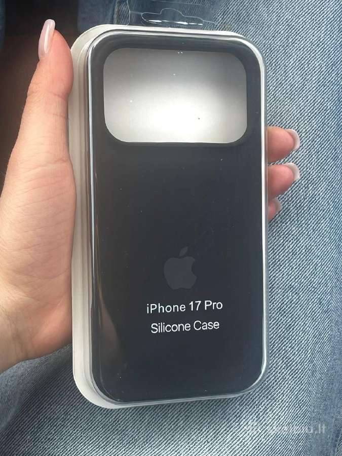 iPhone 17 pro juodas dėklas