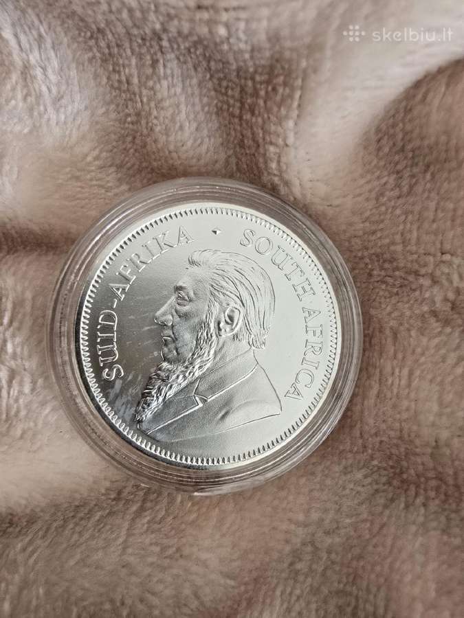 Sidabrinė moneta 1oz Krugerandas-75eurai - nuotraukos Nr. 2