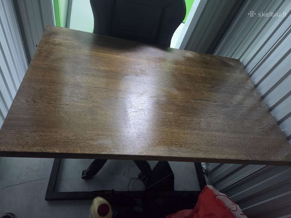 Didelis ąžuolinis kompiuterio stalas meta _50%