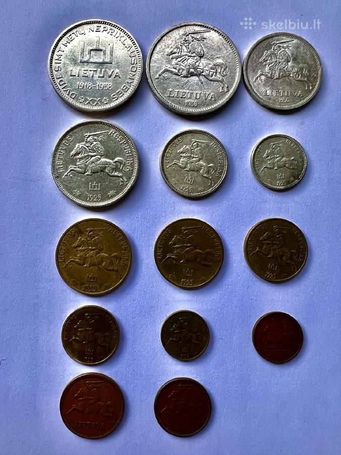 Pilna Tarpukario Lietuvos monetų kolekcija - nuotraukos Nr. 2