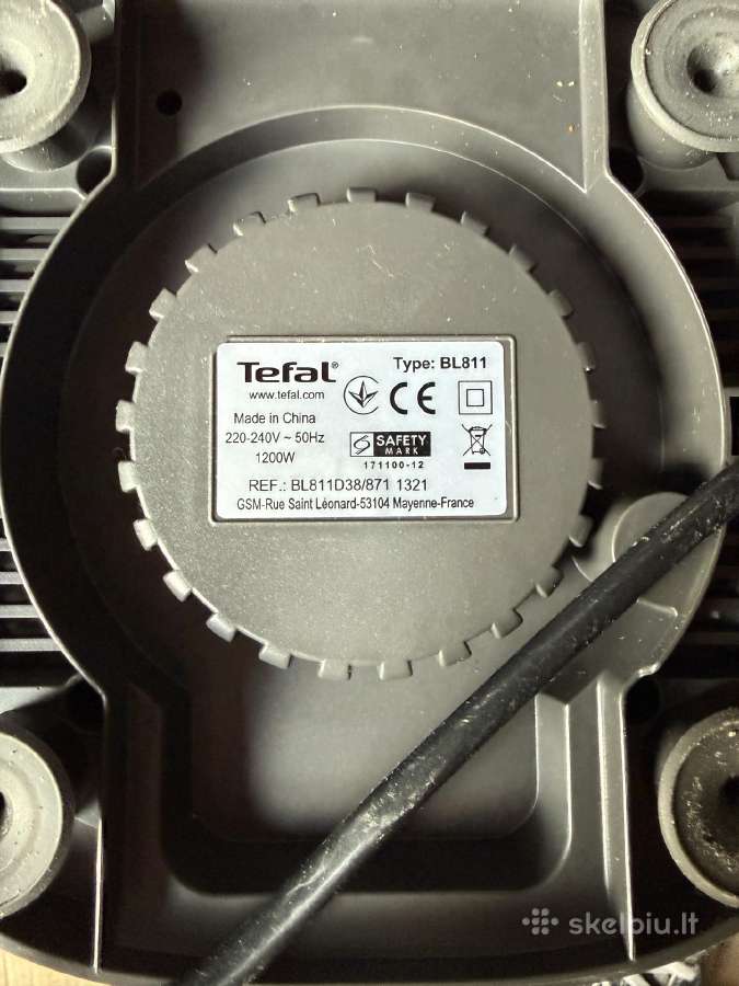 Tefal Bl811 blenderis/trintuvas/plakiklis - nuotraukos Nr. 2