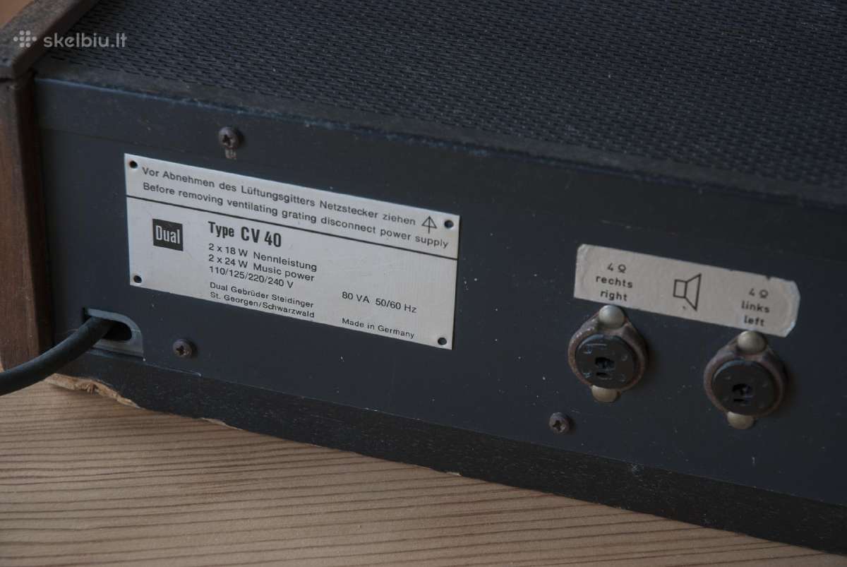 Stiprintuvas Dual Cv 40 - nuotraukos Nr. 2