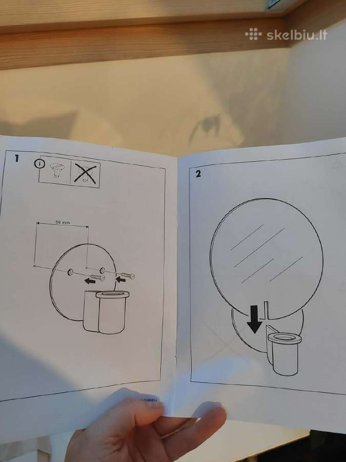 3 vnt. Ikea Varmer žvakidės su veidrodžiu - nuotraukos Nr. 6