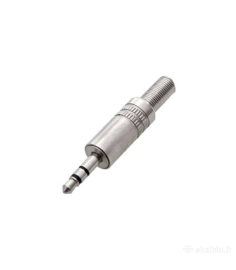 Kištukas 3.5mm Jack 4pin metalinis