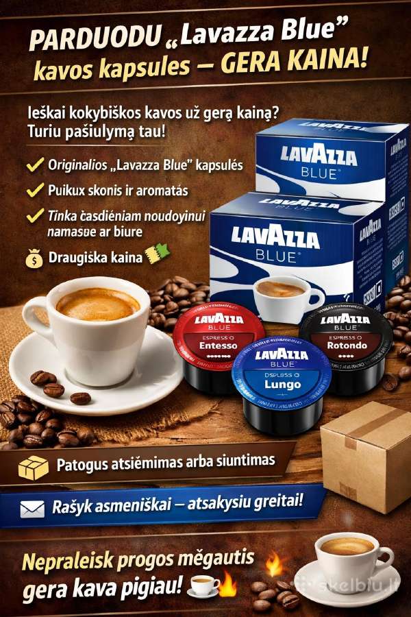 Lavazza Blue / In Black kavos kapsulės