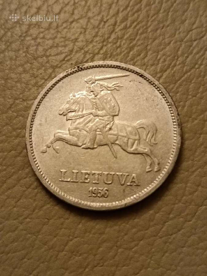 5 litai tarpukario 1936 m. J. Basanavičius - nuotraukos Nr. 2