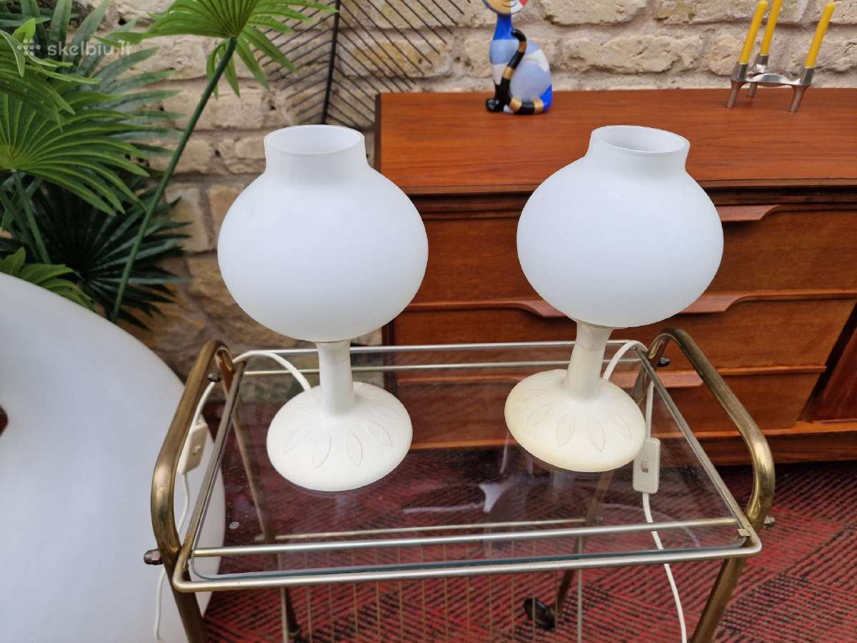 Vintažinės mid century stalinės lempos/naktinukės - nuotraukos Nr. 6